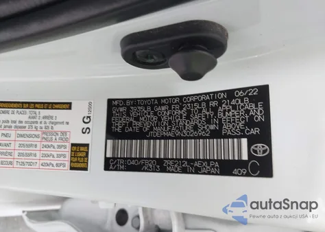 2022 Toyota Corolla Le from USA, damaged, VIN JTDEPMAE9N3026962